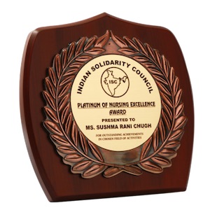 Shield Award Wooden Finish